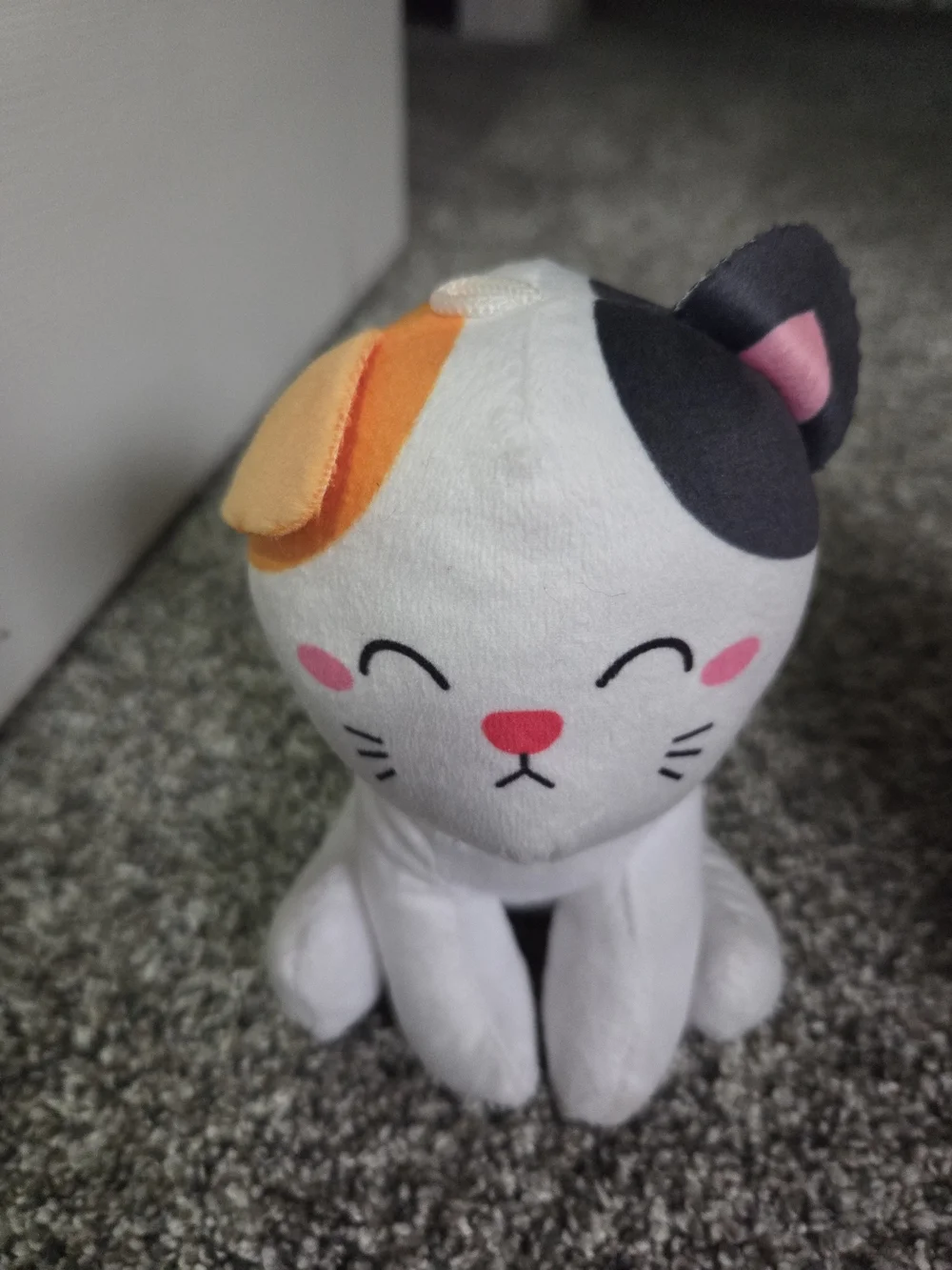 LOT OF 2 - Kawaii KUTIES - Kitty Cat & Shibu Inu Plush Toys EUC